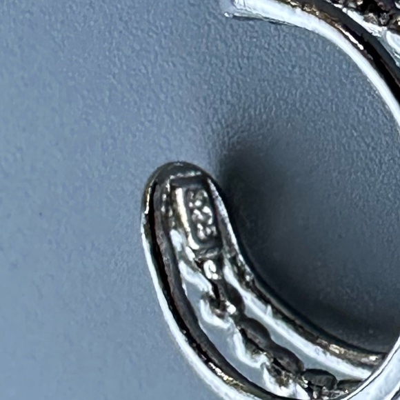 Platinum Plated Three Band Ear Cuff - Picture 12 of 13